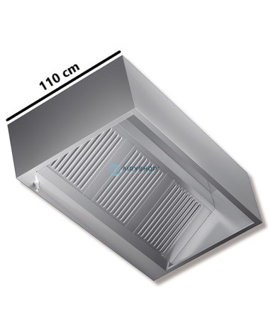 CAPPA A PARETE CUBICA - PROFONDITÀ 110 NON MOTORIZZATA IN SENZA FARETTI