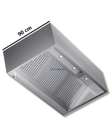 CAPPA A PARETE CUBICA - PROFONDITÀ 90 NON MOTORIZZATA IN CON FARETTI