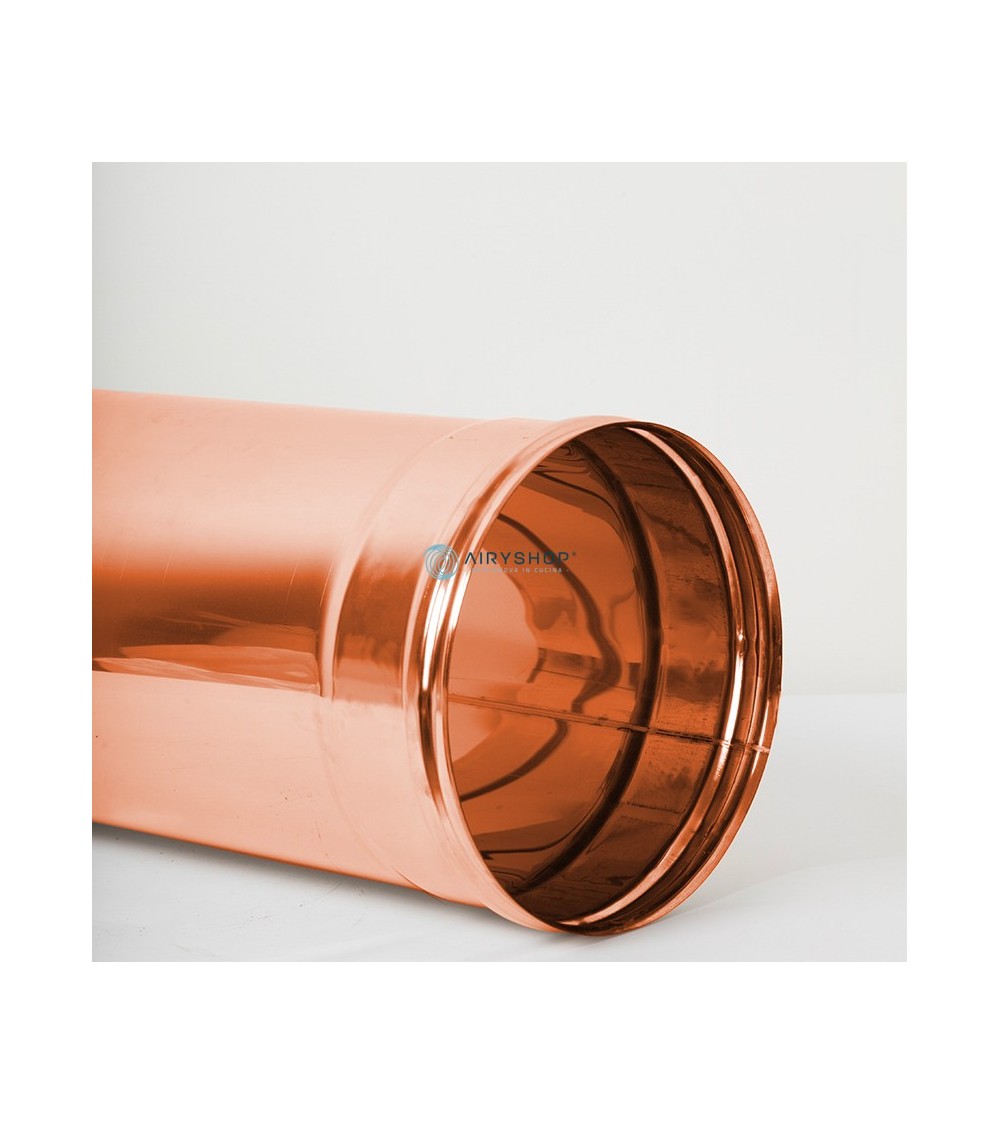 Tubo Prolunga Canna Fumaria - 250mm X Ø130mm, Acciaio Verniciato Nero Resistente Al Calore (500°C) - Foto 7