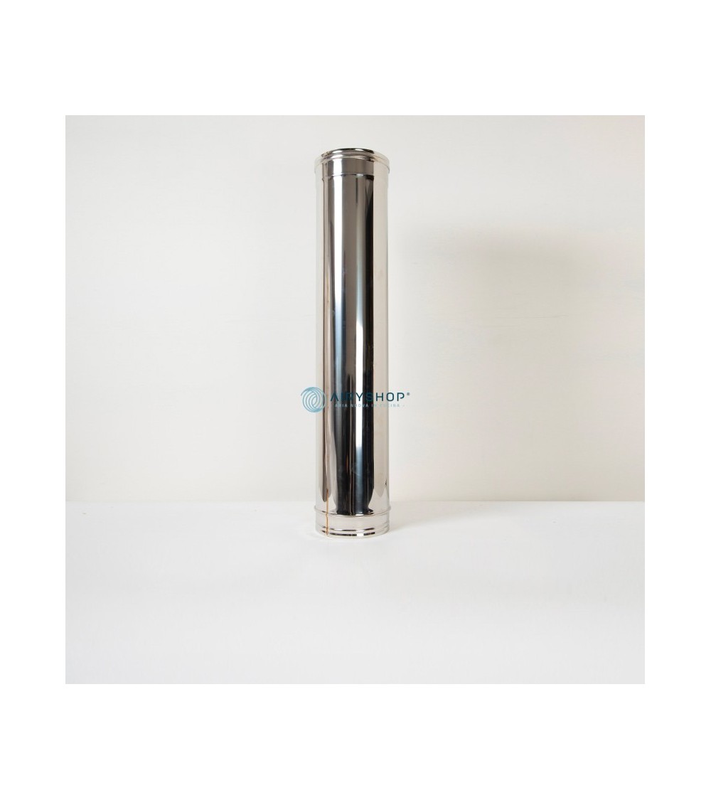 Tubo Canna Fumaria in Acciaio Termotec Lunghezza 1000mm