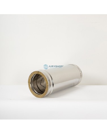 TUBO LUNGHEZZA 500 MM TERMOTEC IN ACCIAIO