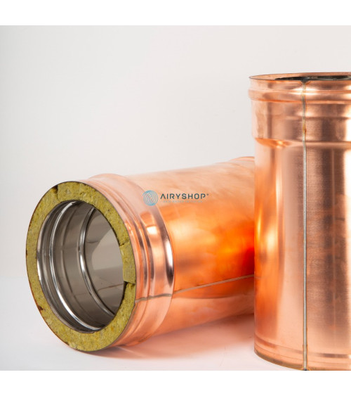 ELEMENTO TELESCOPICO 330-470 MM TERMOTEC IN RAME