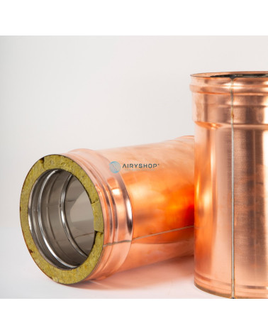 ELEMENTO TELESCOPICO 330-470 MM TERMOTEC IN RAME