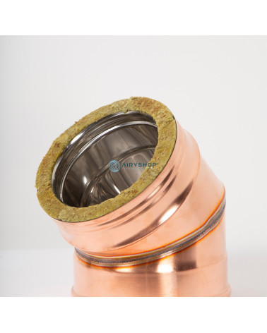 CURVA 45° TERMOTEC IN RAME