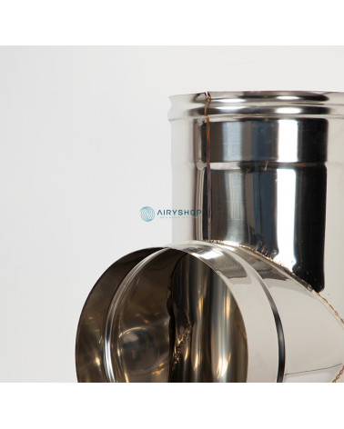 RACCORDO T 90° MONOTEC IN ACCIAIO