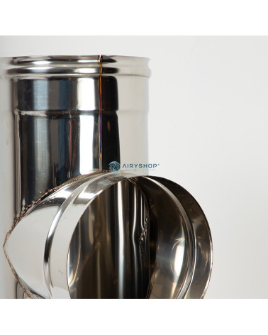 RACCORDO T 90° MONOTEC IN ACCIAIO