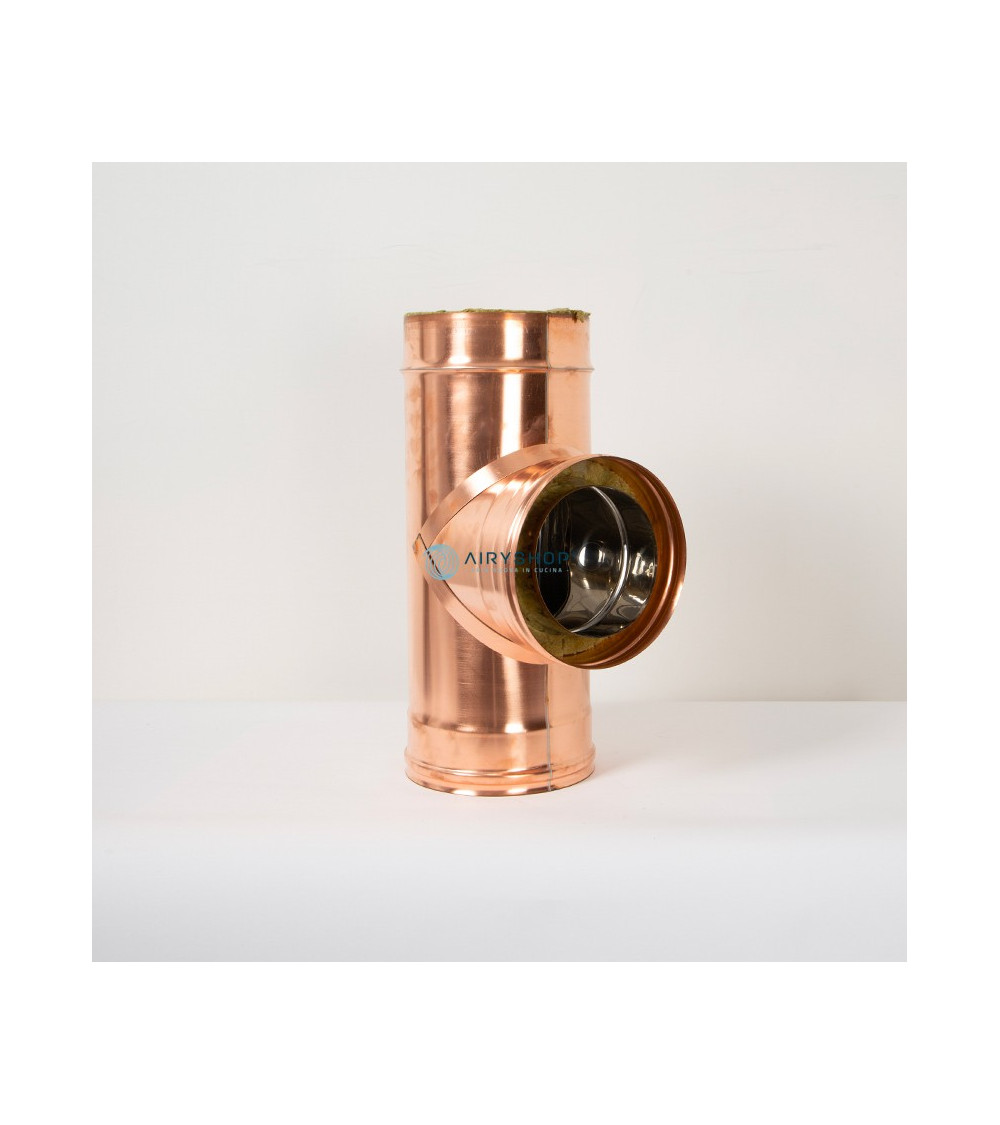 RACCORDO T 90° TERMOTEC IN RAME