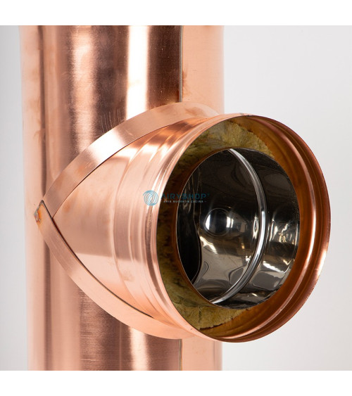 RACCORDO T 90° TERMOTEC IN RAME