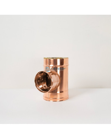 RACCORDO T 90° RIDOTTO TERMOTEC IN RAME