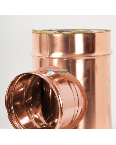 RACCORDO T 90° RIDOTTO TERMOTEC IN RAME