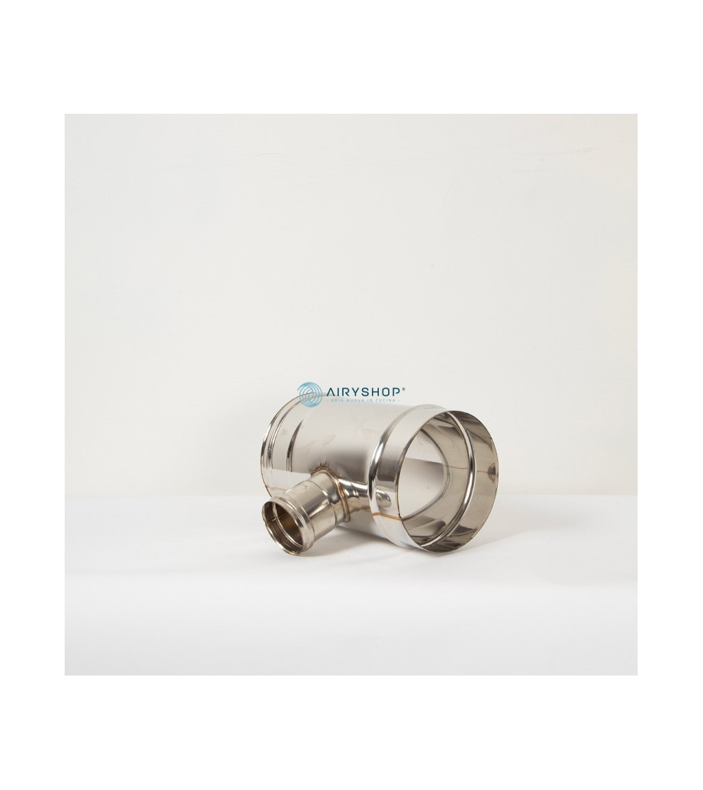 RACCORDO T 90° RIDOTTO MONOTEC IN ACCIAIO