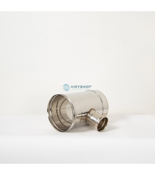 RACCORDO T 90° RIDOTTO MONOTEC IN ACCIAIO