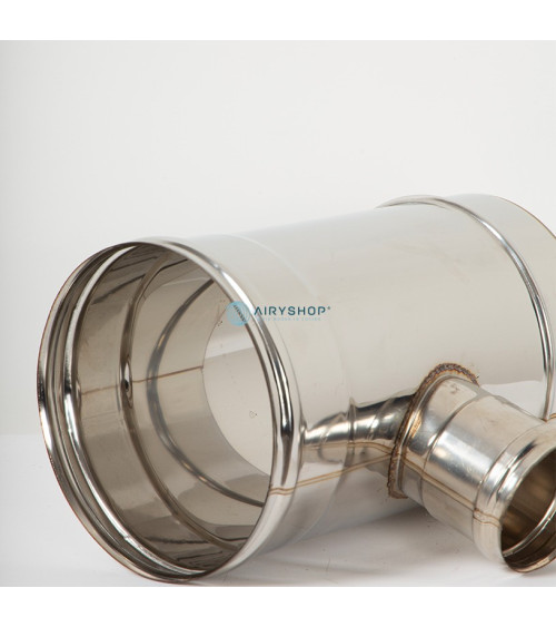 RACCORDO T 90° RIDOTTO MONOTEC IN ACCIAIO