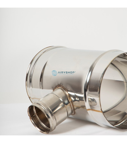 RACCORDO T 90° RIDOTTO MONOTEC IN ACCIAIO