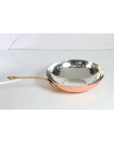 Wok Padella in Rame Saltapasta  diametro cm32